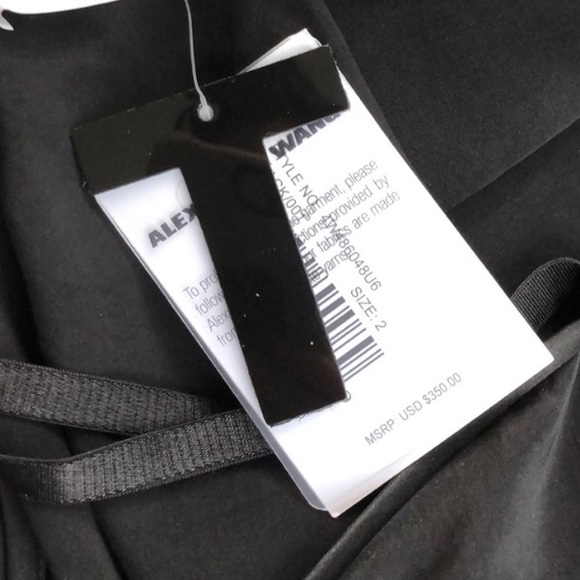 Alexander Wang NWT One Shoulder Ruched Dress - Picture 5 of 9